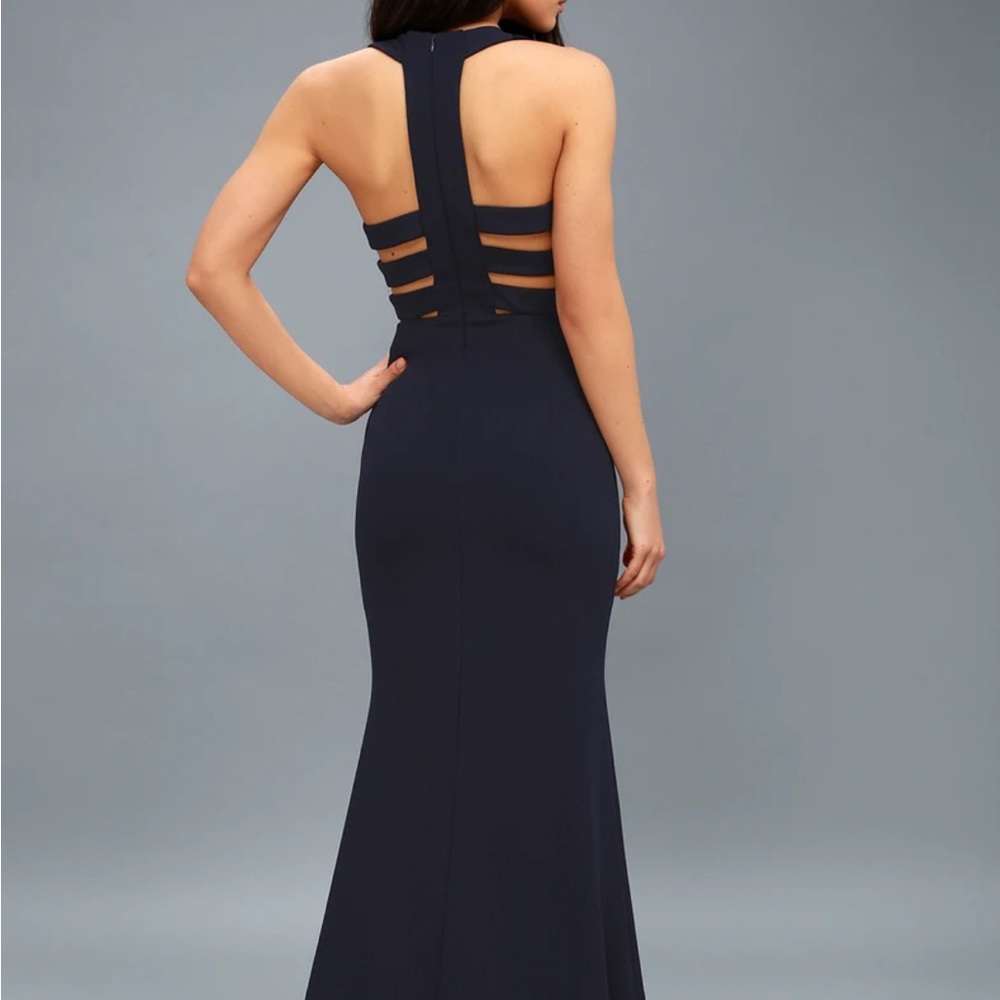 Navy Blue Formal Maxi Dress